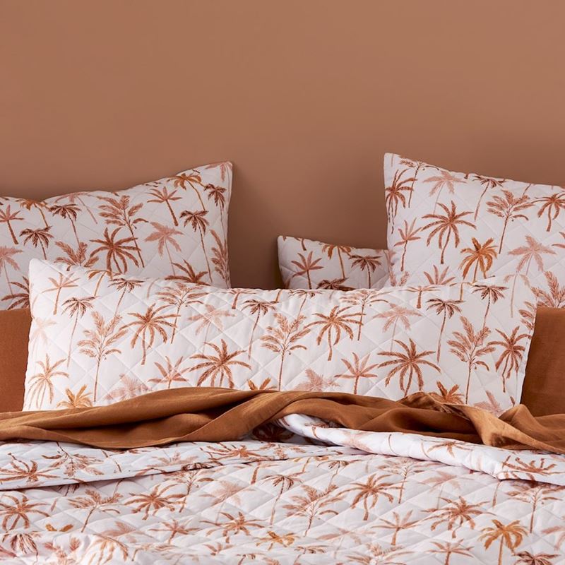 Palm Beach Pink Quilted Coverlet + Pillowcases
