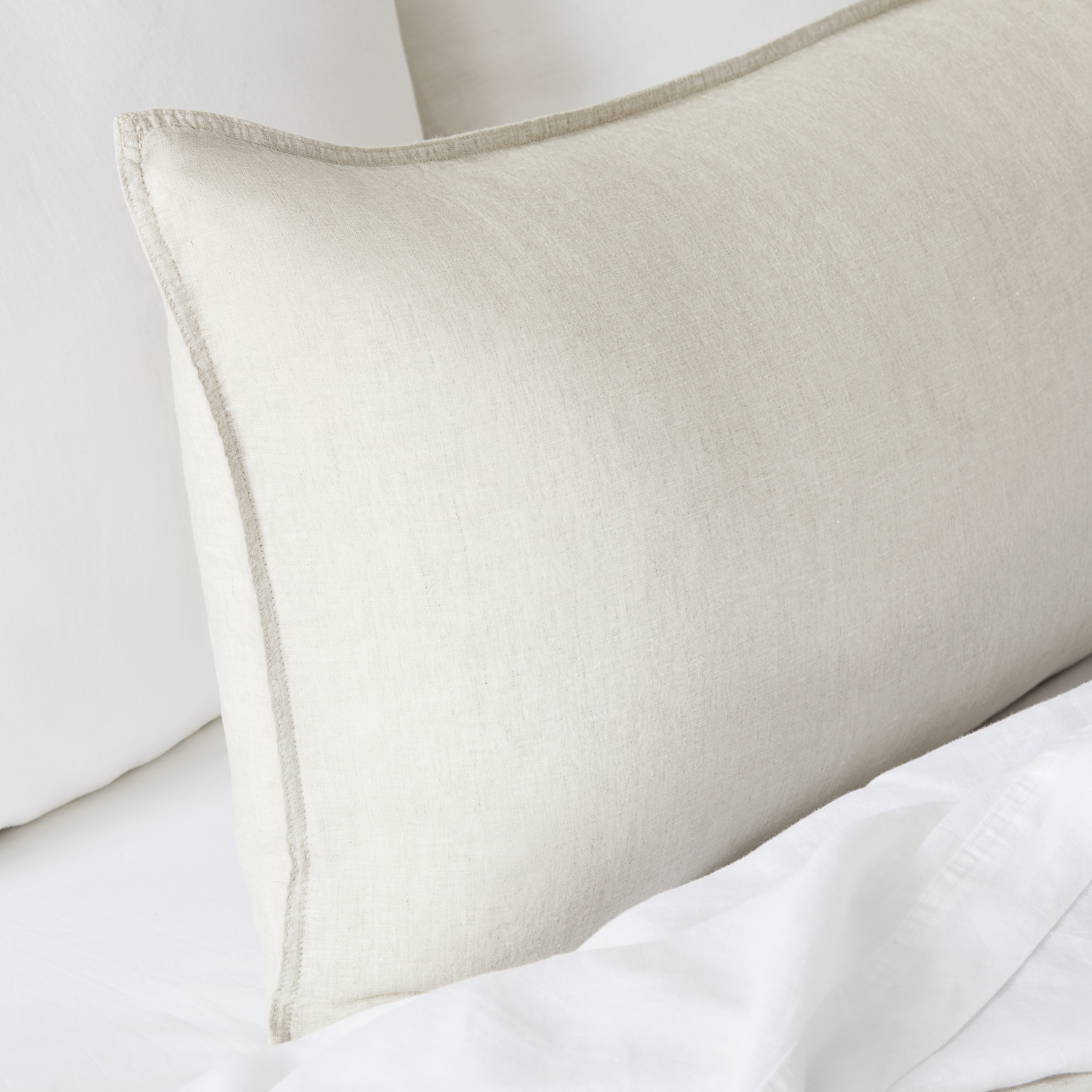 Vintage Washed Linen Linen Bolster Pillowcase Adairs