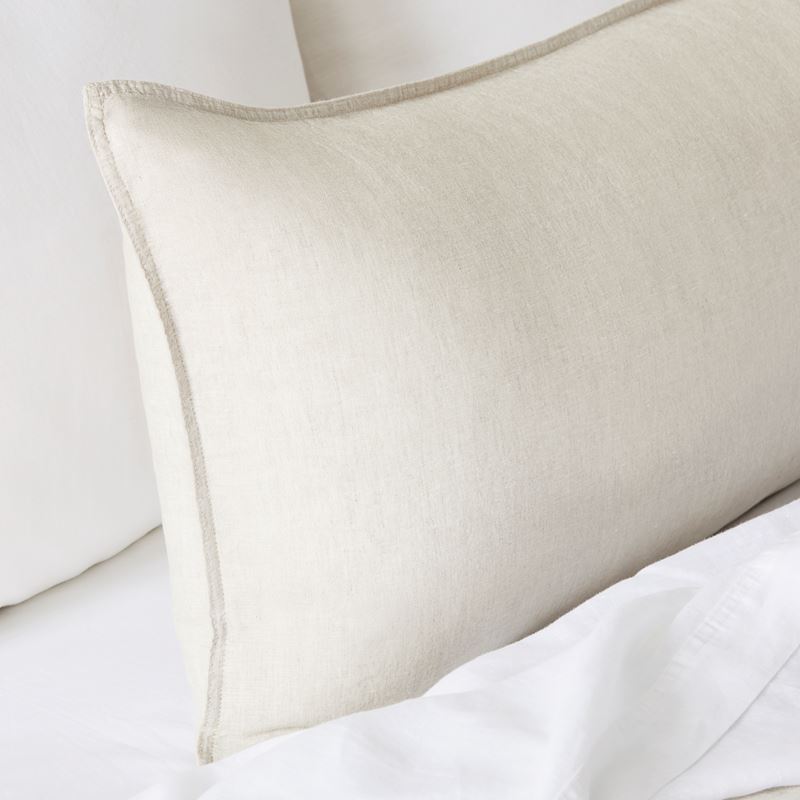 Vintage Washed Linen Linen Bolster Pillowcase