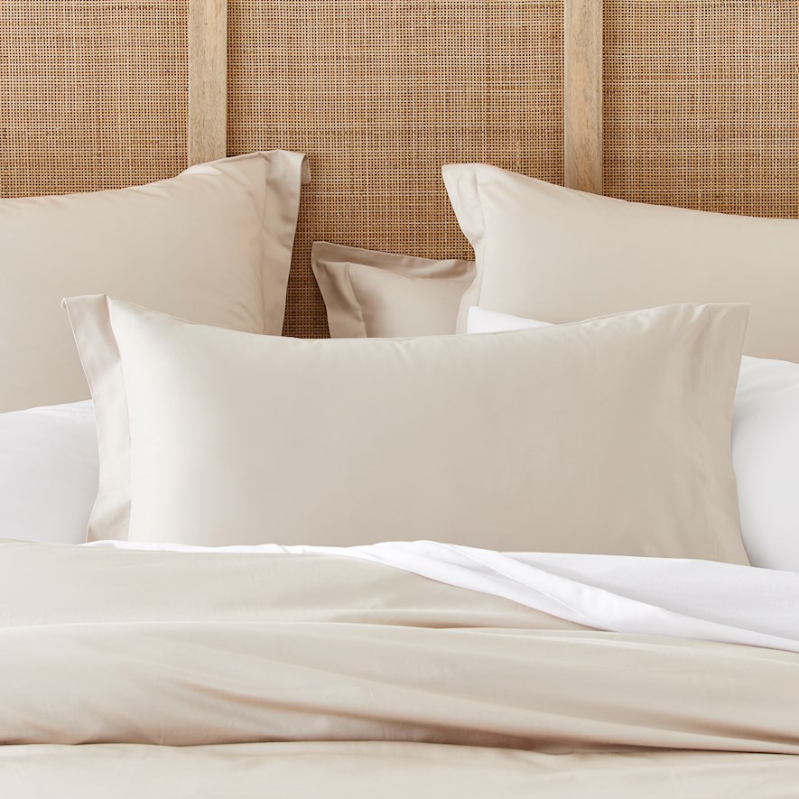 600TC Bamboo Cotton Natural Pillowcases Adairs