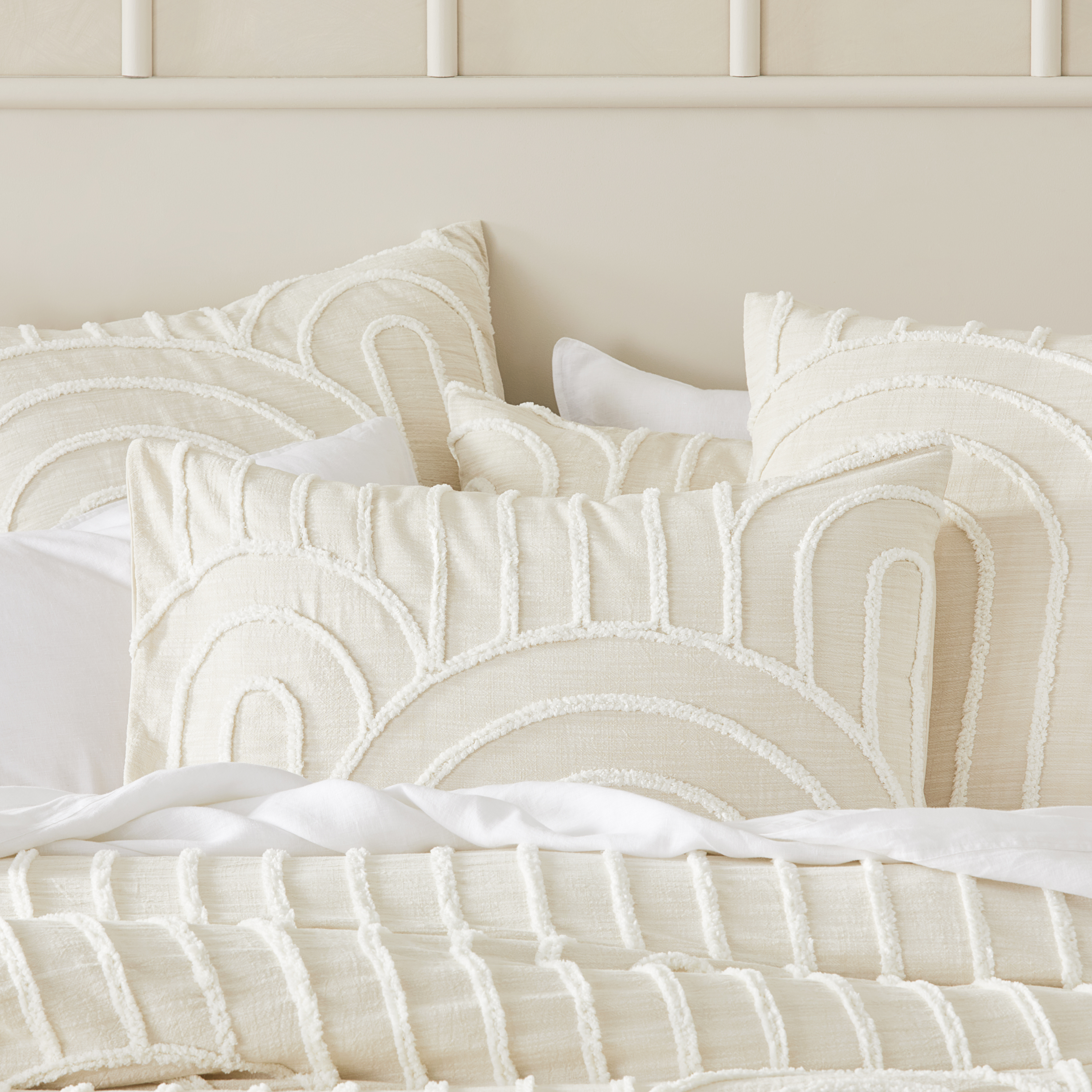 Archie Tufted Macadamia Quilt Cover Separates Adairs
