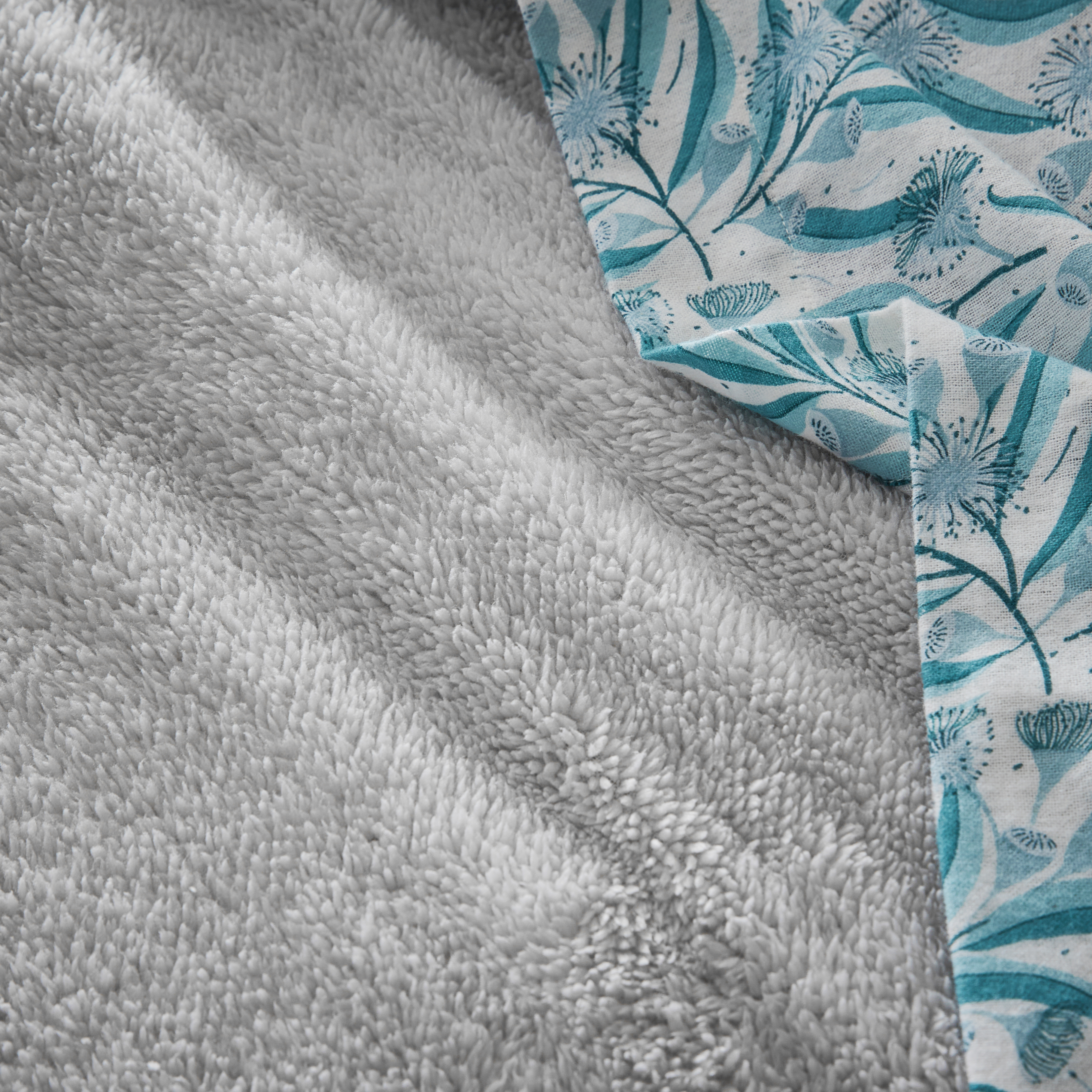 Sherpa Grey Quilt Cover Set + Pillowcases Adairs