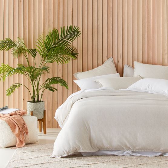 Berlin Waffle Natural Marle Quilt Cover Set + Separates