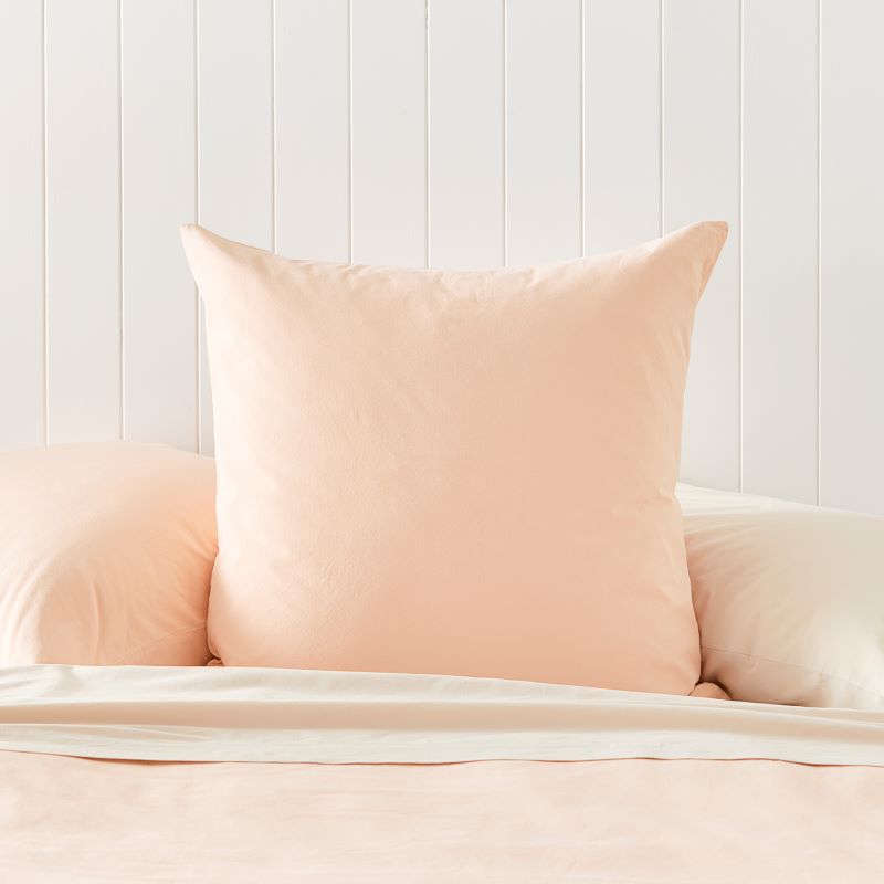 Stonewashed Cotton Bedlinen Pale Peach Sheet Separates Bedroom Adairs