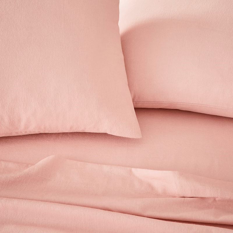 Flannelette Pink Sheet Separates + Pillowcases