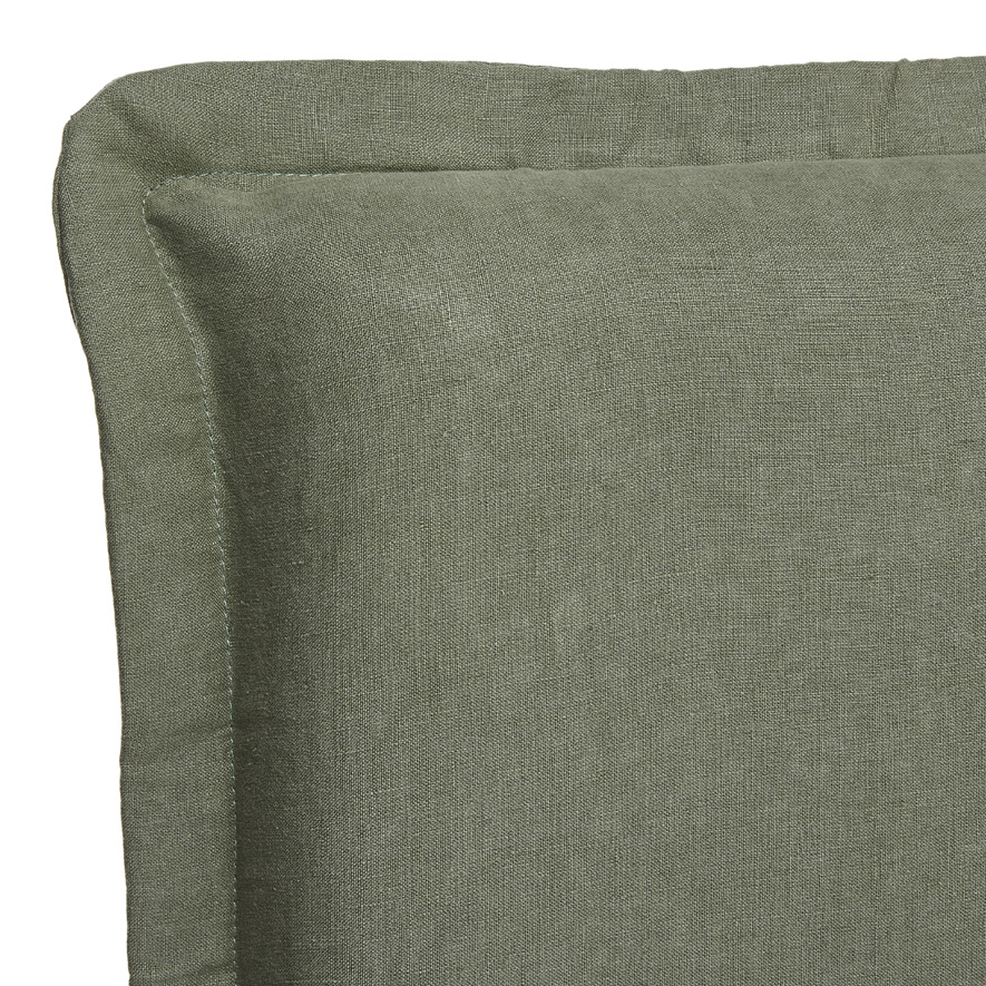 Stockholm Forest Belgian Linen Bedhead Slip Cover Adairs