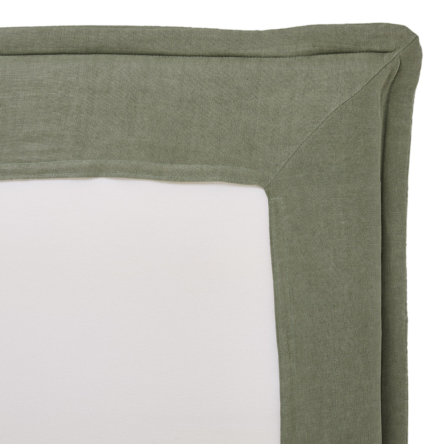 Stockholm Forest Belgian Linen Bedhead Slip Cover Adairs