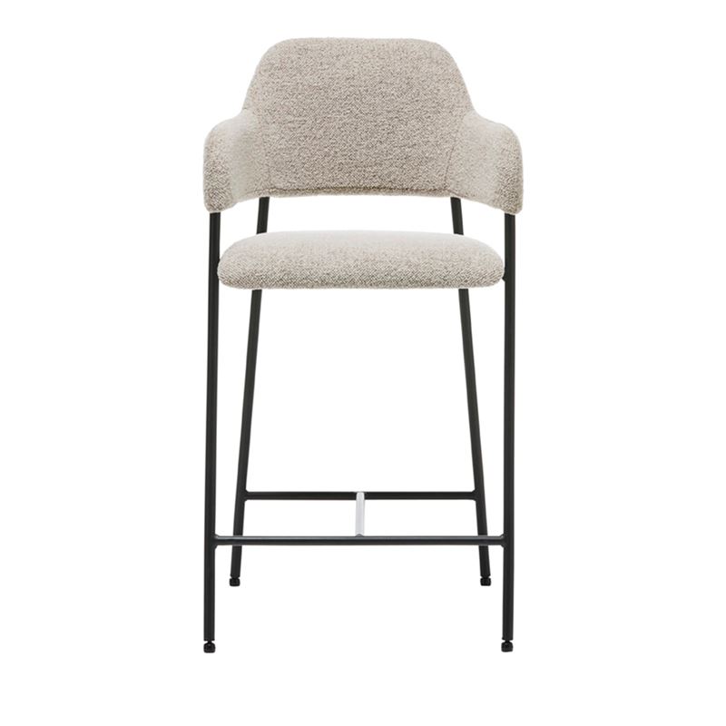 Rhodes Beige Boucle Counter Stool