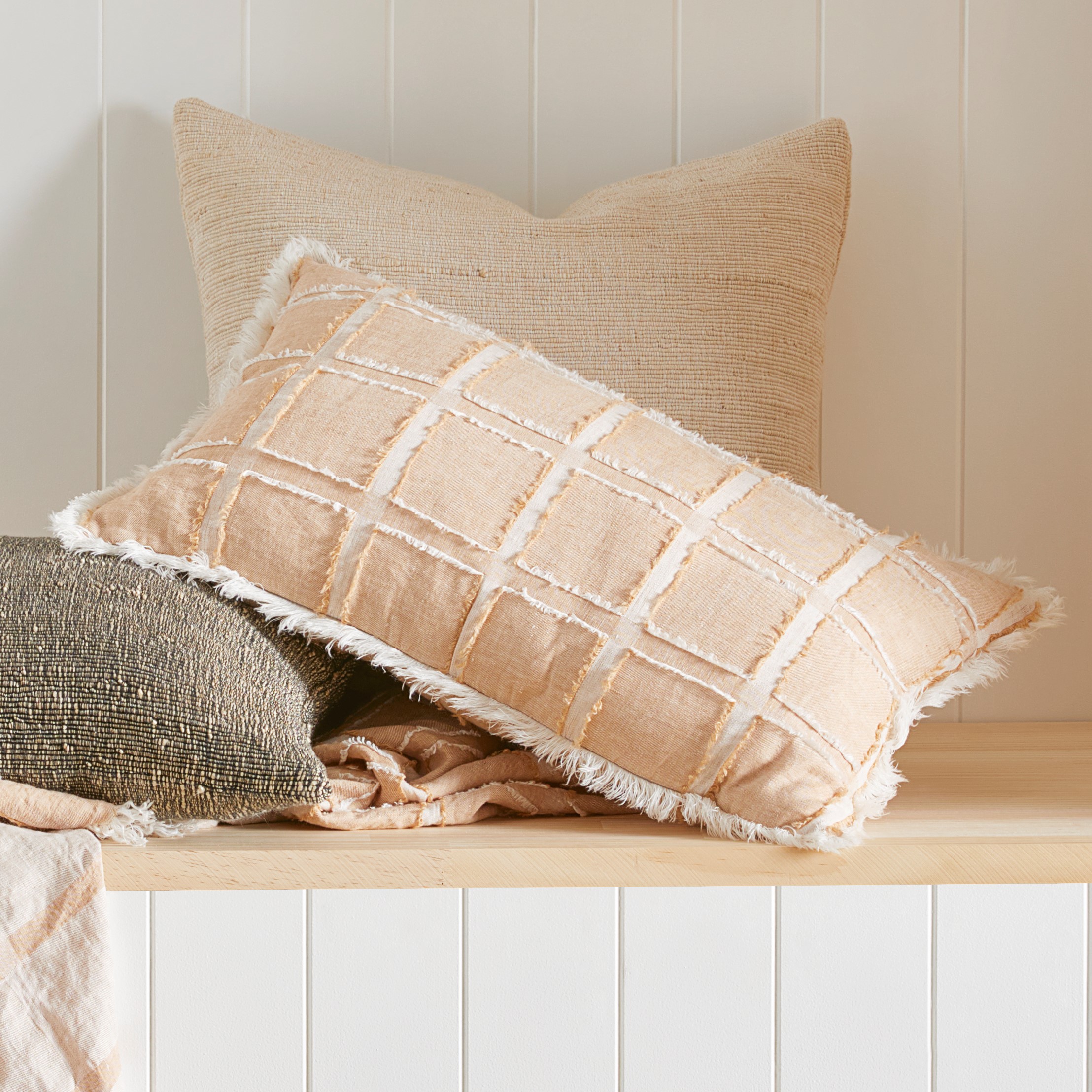 Pasquale Tan Linen Cushion Adairs