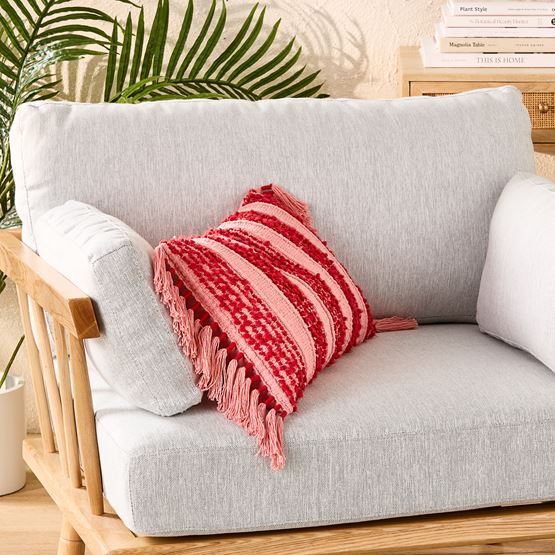 Somerset Pink Stripe Cushion