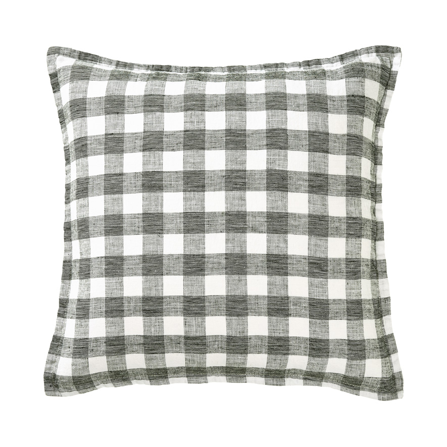 Black and shop white check cushions