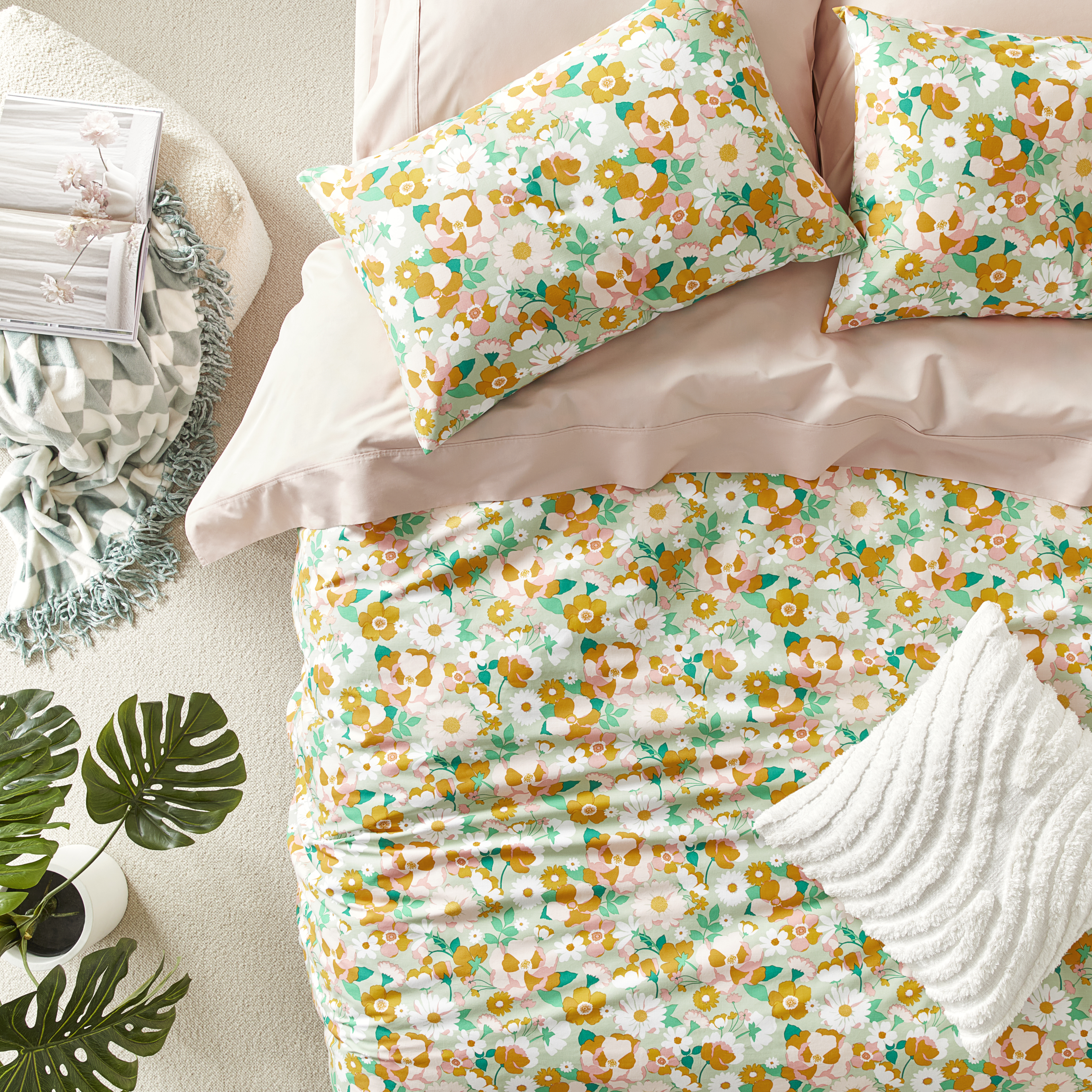 Denver White Tufted Cushion Adairs