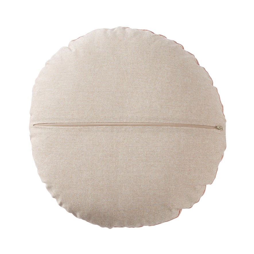 Round pink 2025 velvet cushion