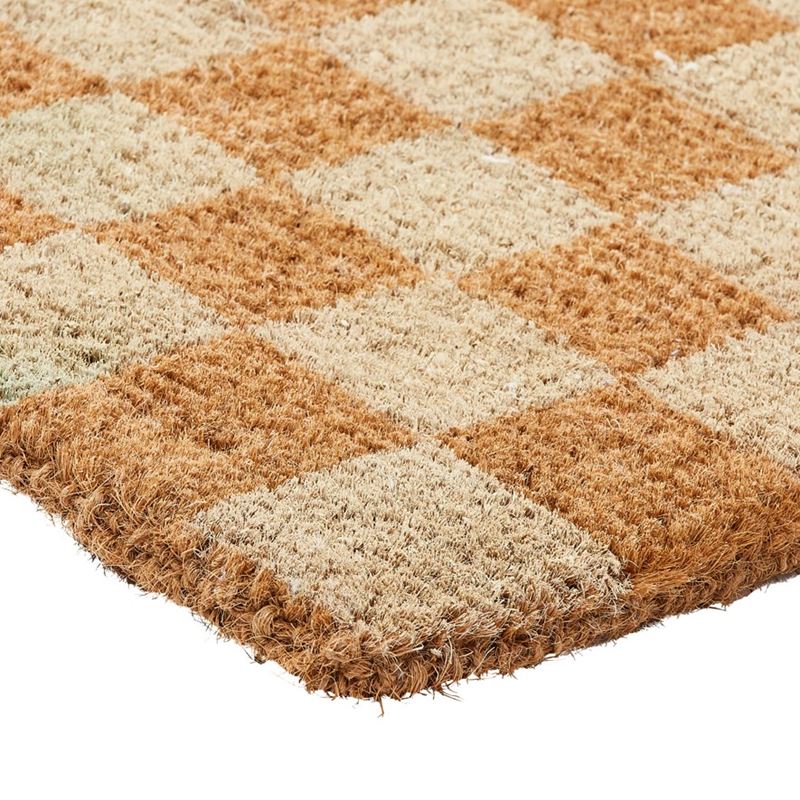 Coir Checkerboard Doormat