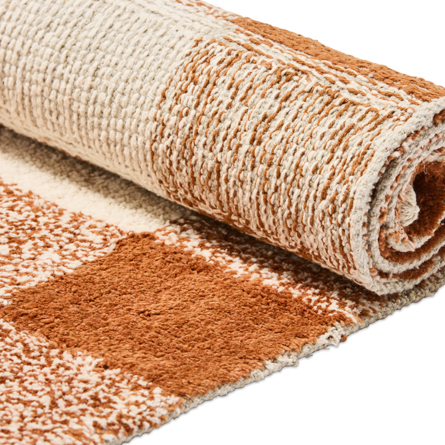 Melva Natural & Rust Rug Runner | Adairs