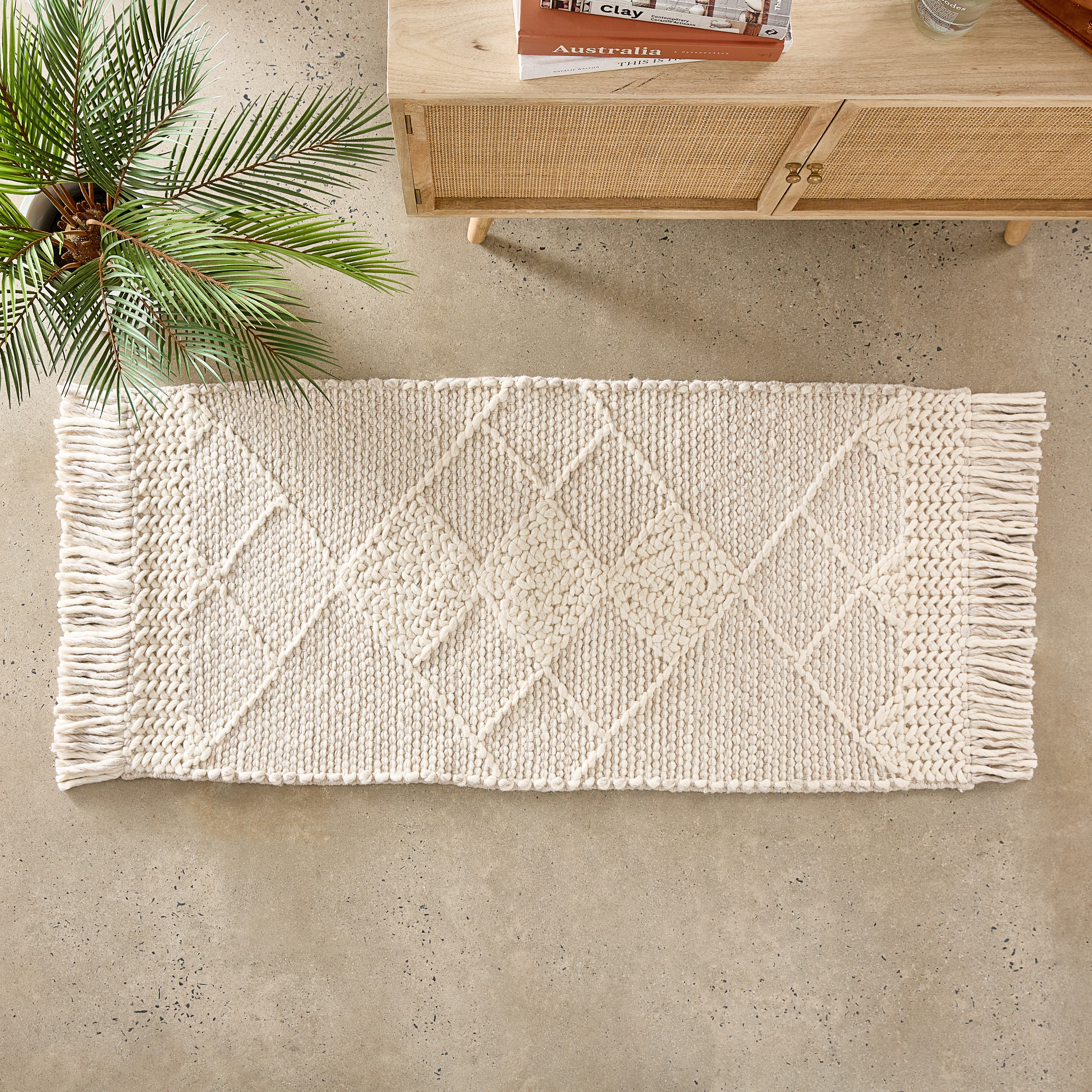 Willow Ivory Rug Runner Adairs
