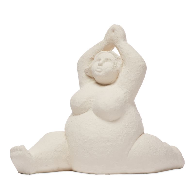Yoga White Romulus Splits Statue