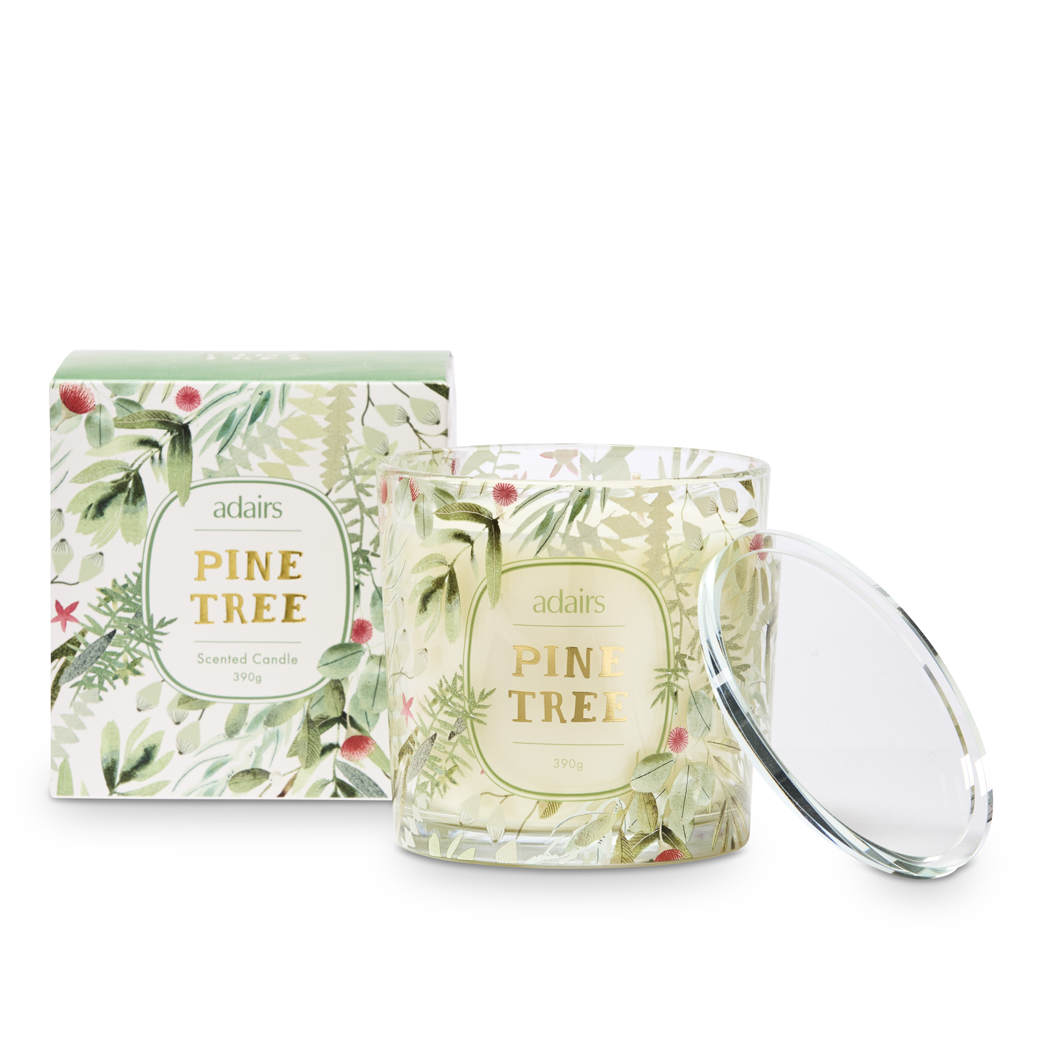 Christmas Pine Tree Candle 390g Adairs