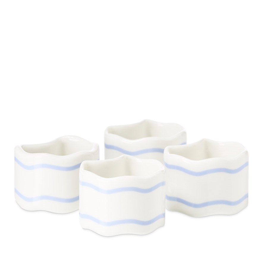 Sadie Cloud Blue Napkin Rings Pack of 4 Adairs