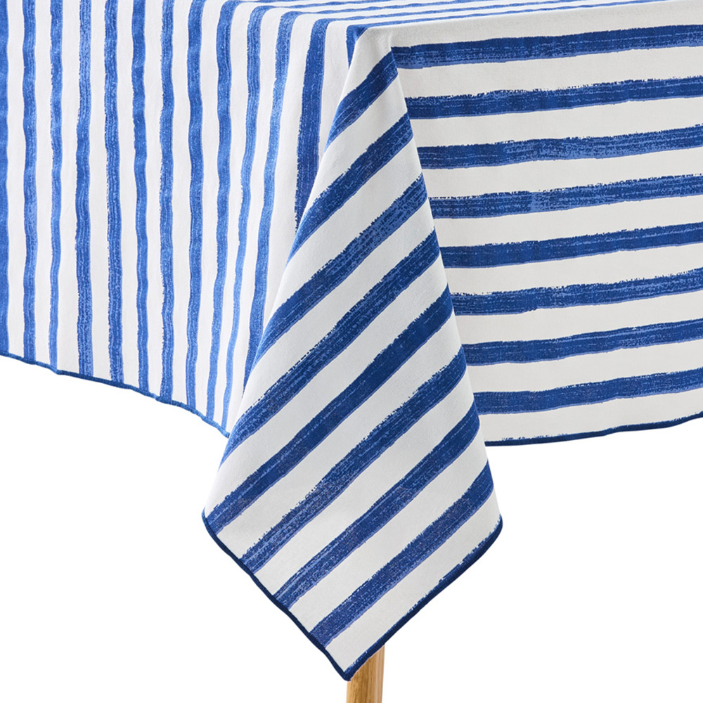 Jordana Vivid Blue Stripe Table Cloth Adairs