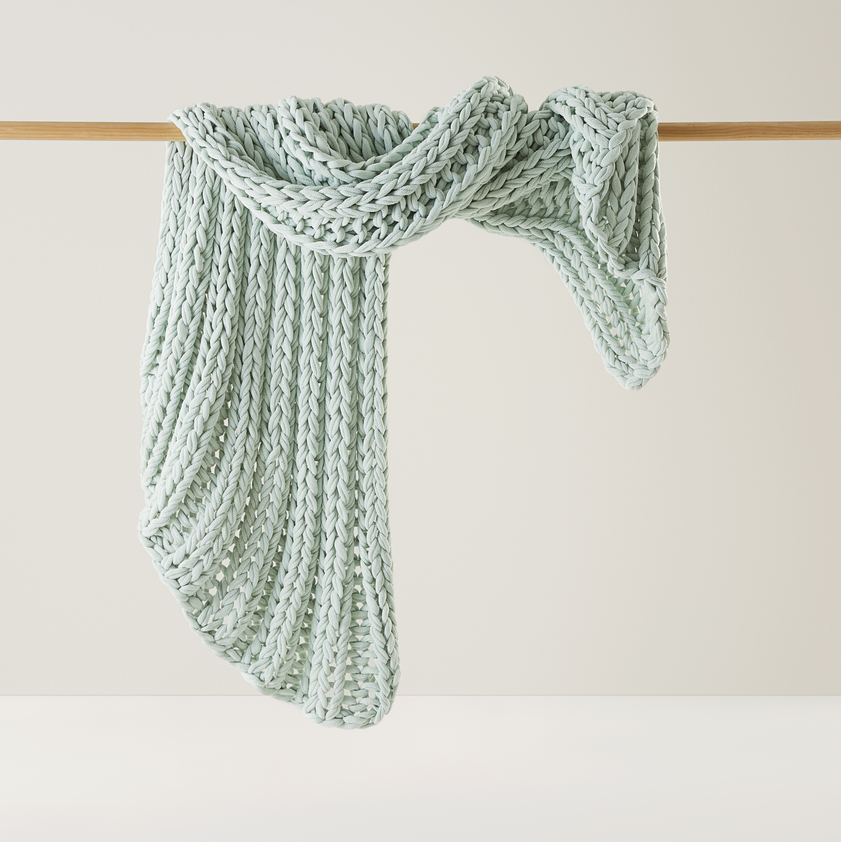 Newport Seamist Chunky Knit Throw Adairs
