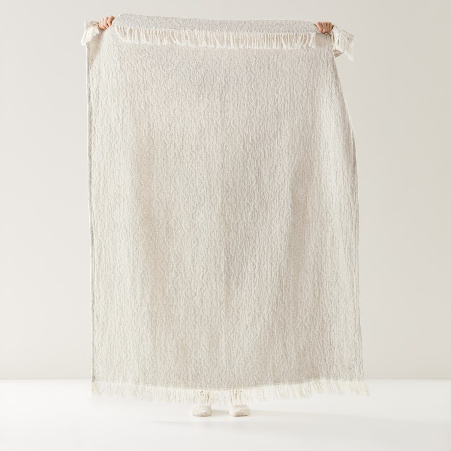 European Natural Frome Throw Adairs