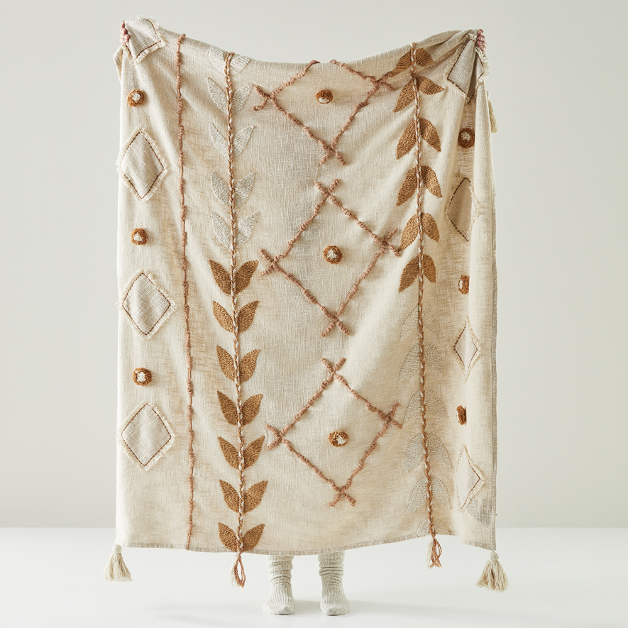 Emilia Natural Throw Homewares Adairs