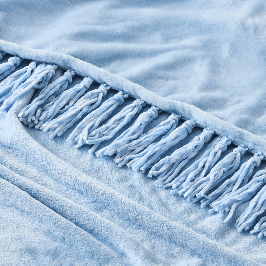 Sky blue throws outlet