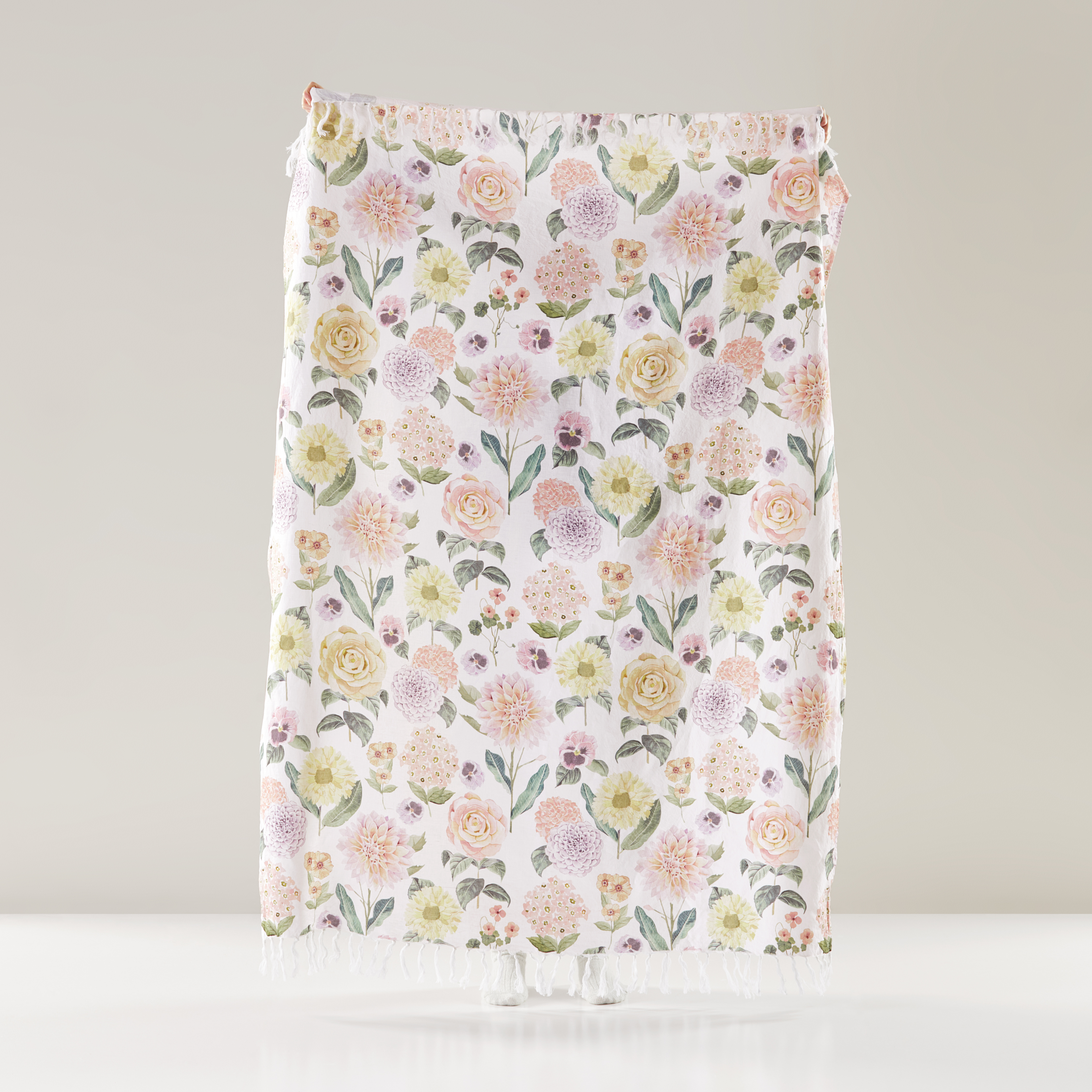 Botanist Pink Linen Throw Adairs