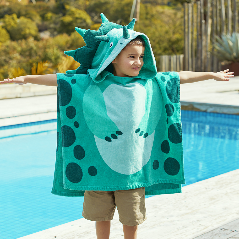 Dino hooded towel discount