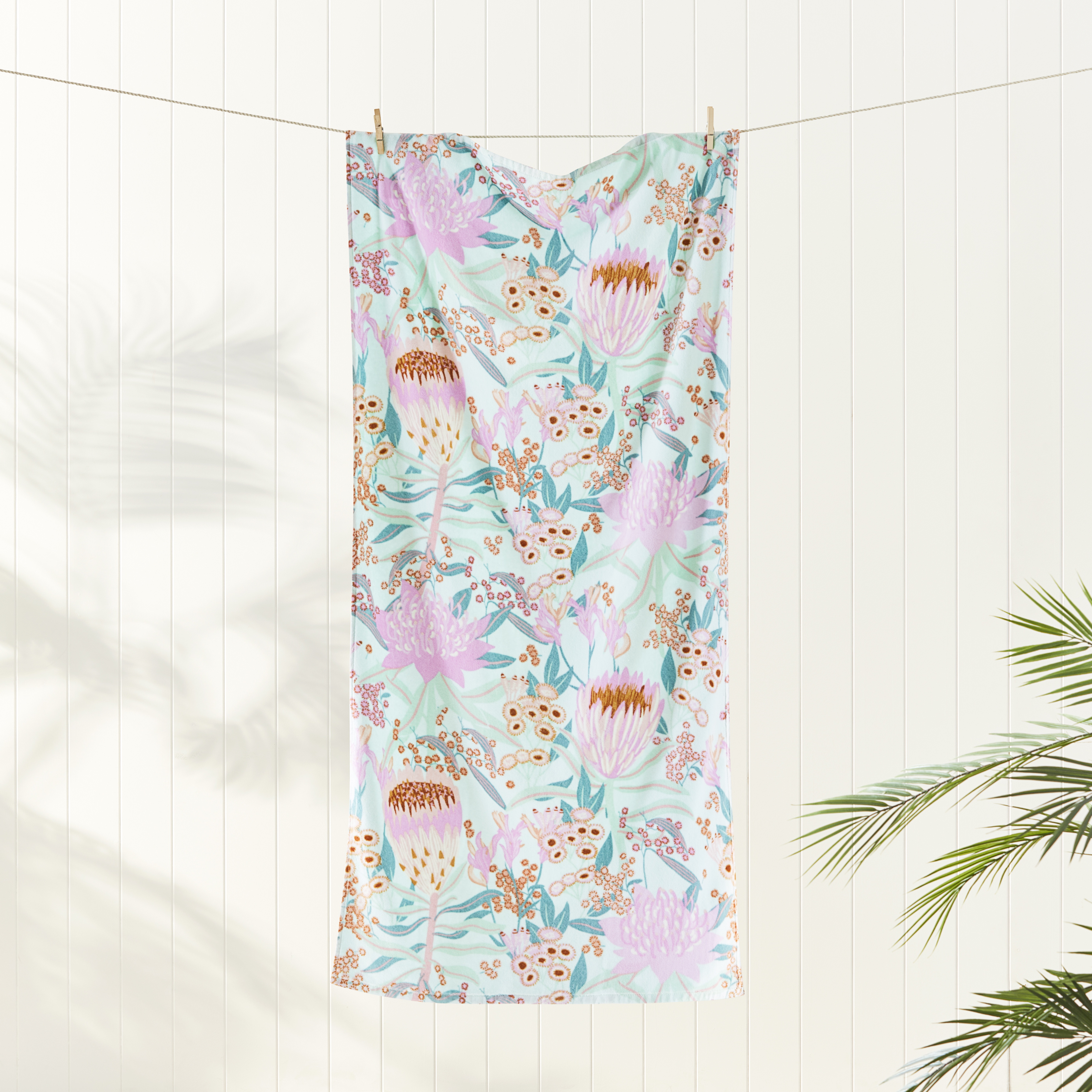 Adairs Kids Kids Australian Floral Beach Printed Towel Kids