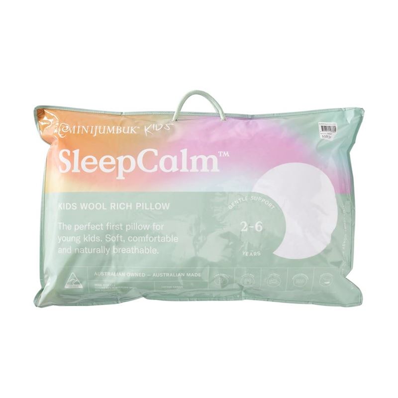 Sleep Calm Low Profile Kids Wool Rich Pillow