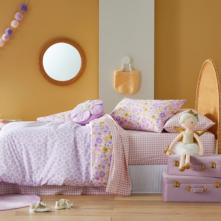 Lilac kids sales bedding