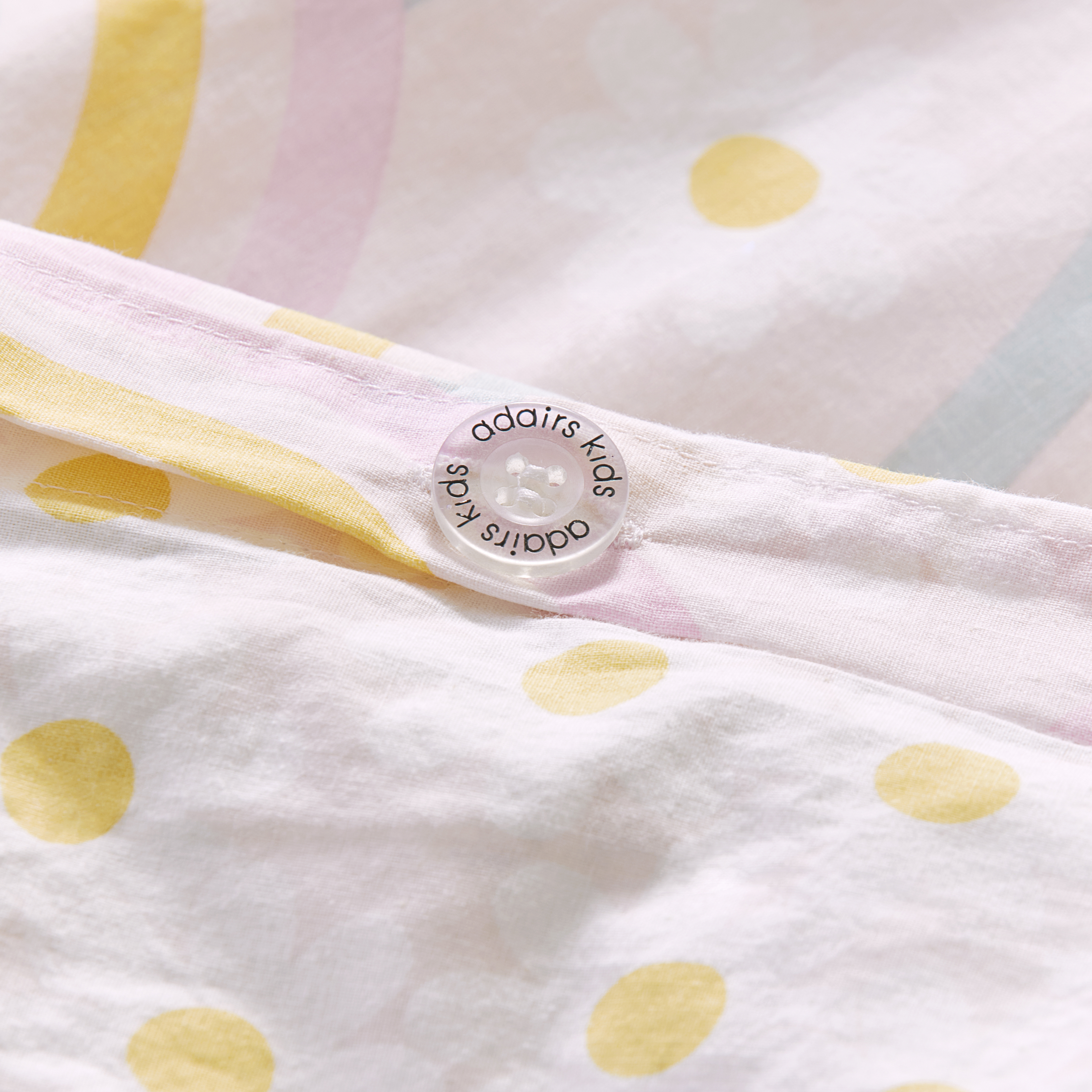 Adairs Kids Stonewashed Rainbow Daisy Multi Quilt Cover Adairs