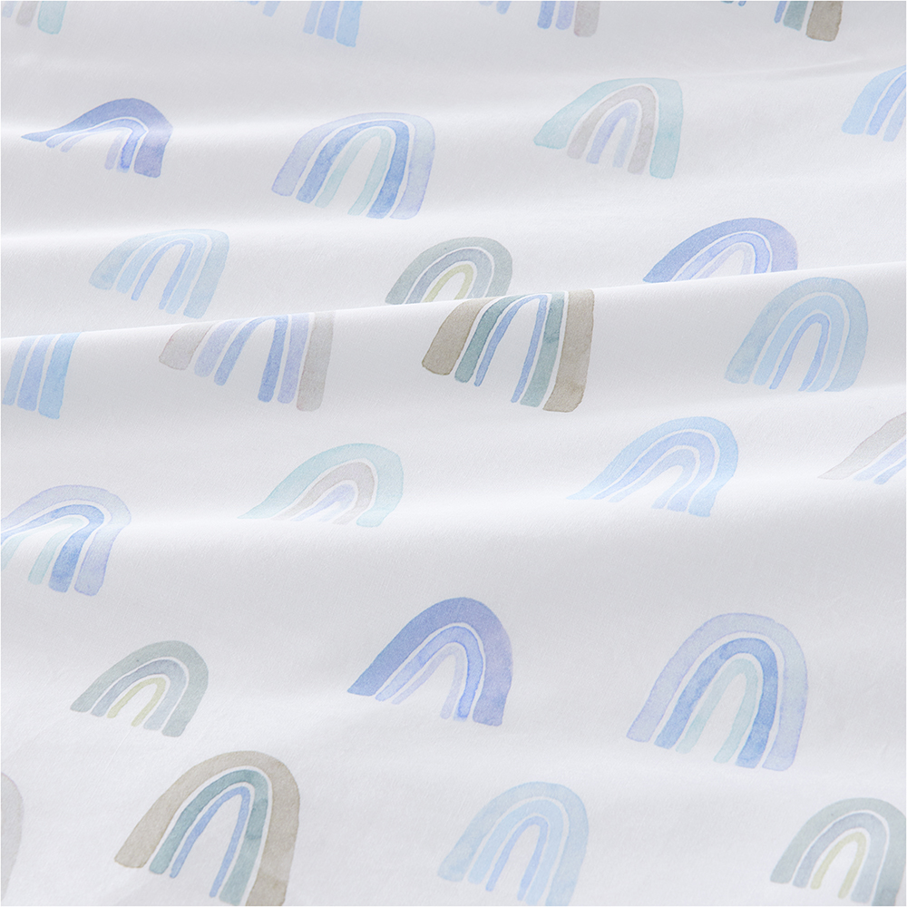 Adairs Kids Rainbow Burst Blue Quilt Cover Set Adairs