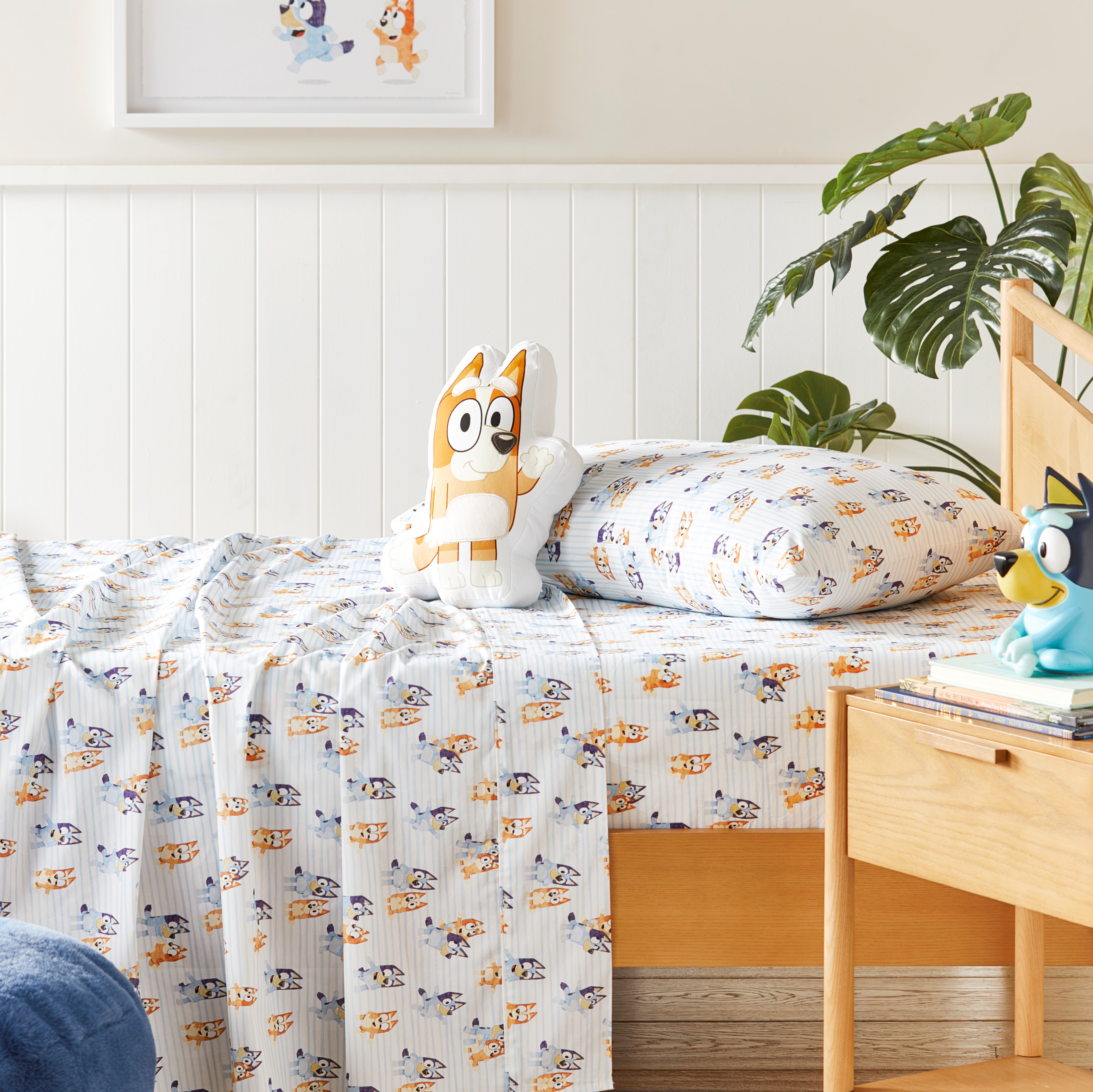 Adairs Kids Bluey Flat Sheet Adairs