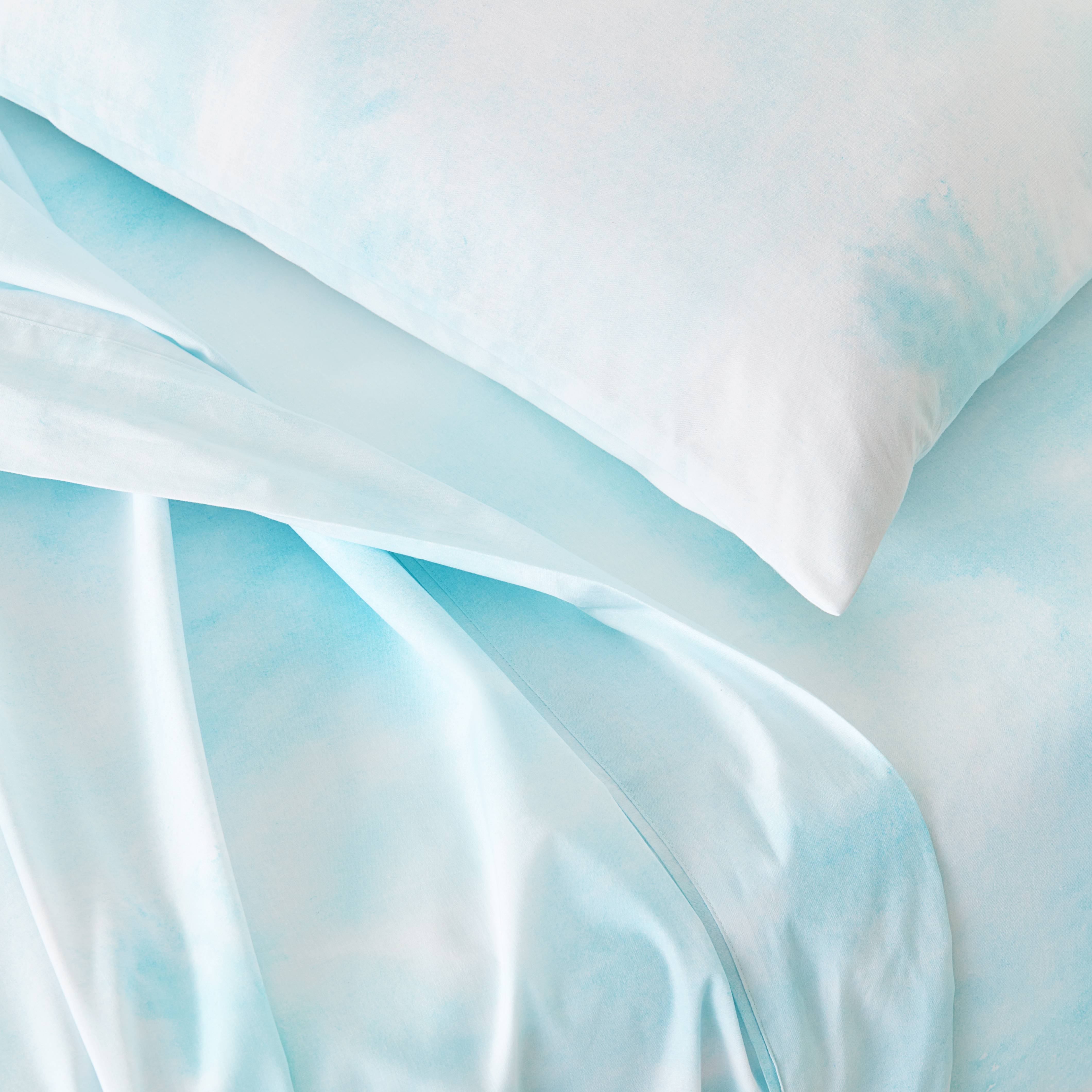 Adairs Kids Arlo Tie Dye Mint Sheet Set Adairs