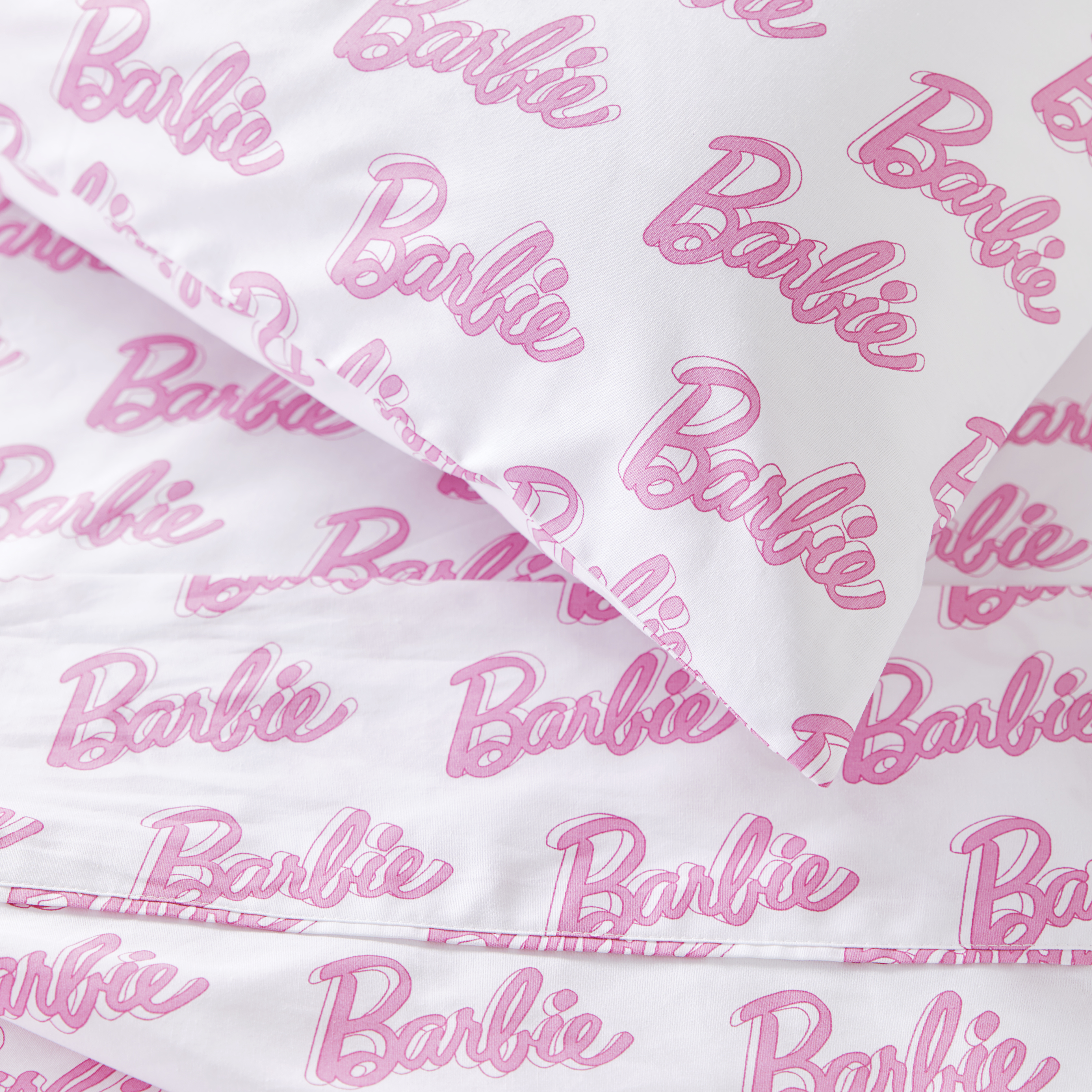 Barbie logo online fabric