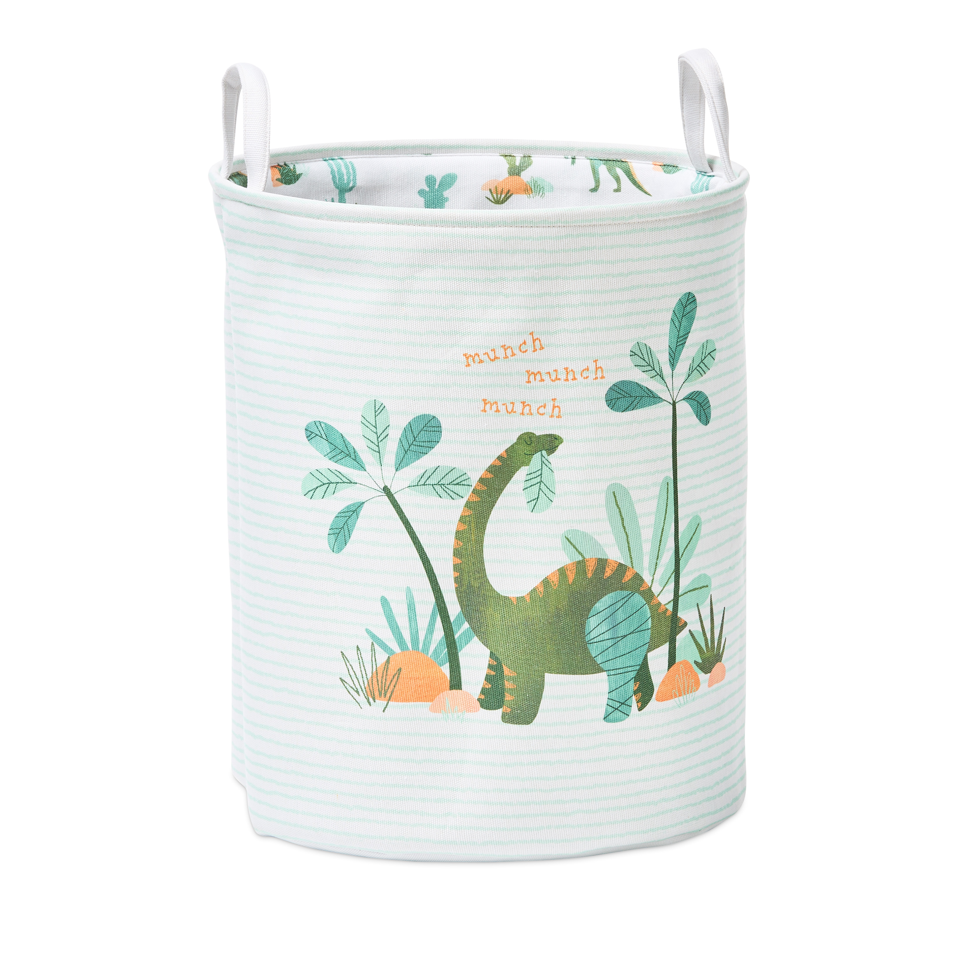 Adairs Kids Dino Safari Printed Basket Adairs
