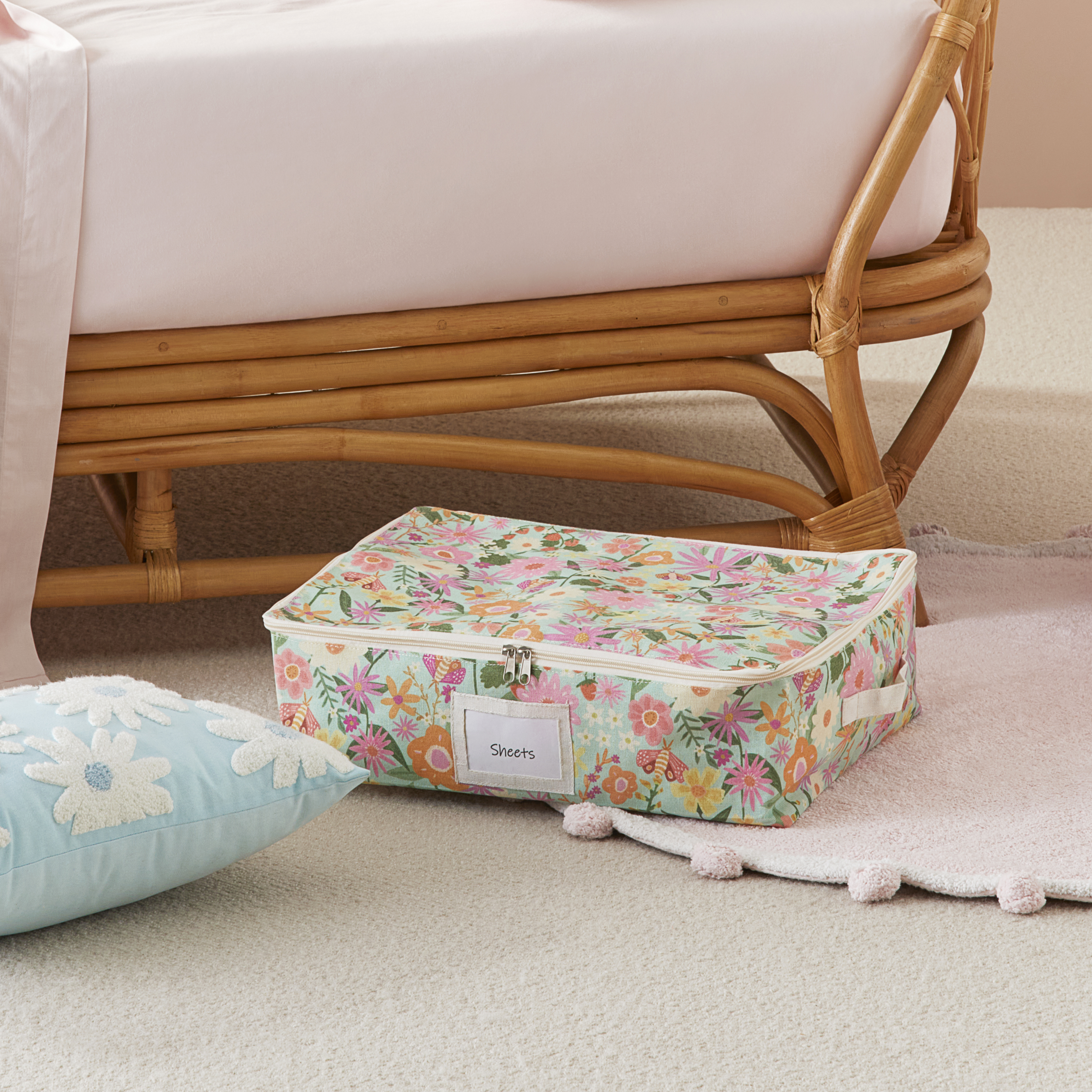 Adairs Kids Spring Garden Storage Bag Collection Kids Storage