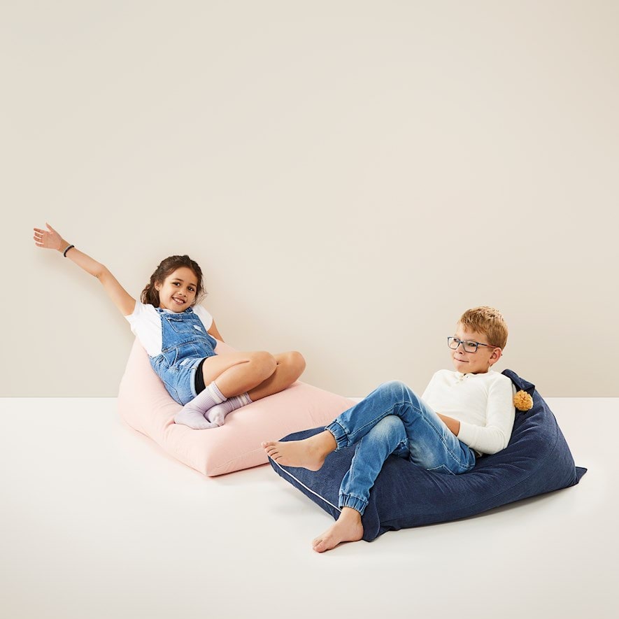 Adairs Kids Blue Bean Bag Cover Adairs
