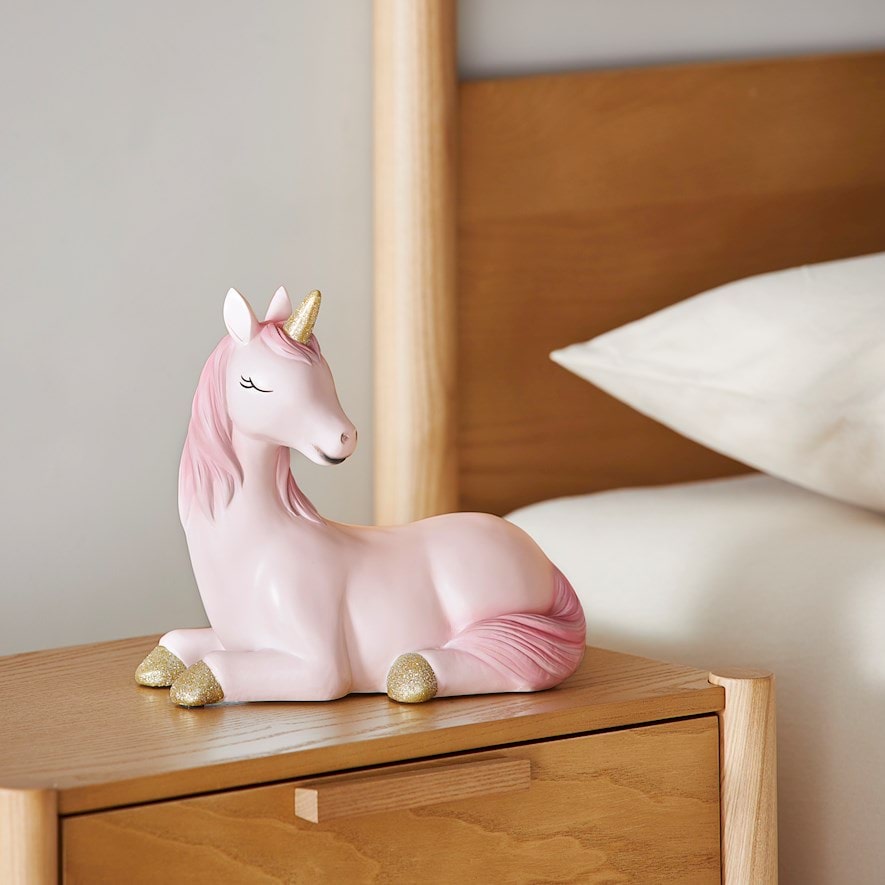 Pink unicorn lamp deals