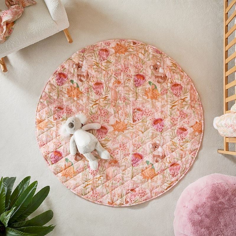 Quilted Pretty Flora Blush Play Mat