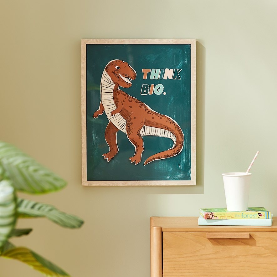 Adairs Kids Think Big TRex Wall Art Adairs