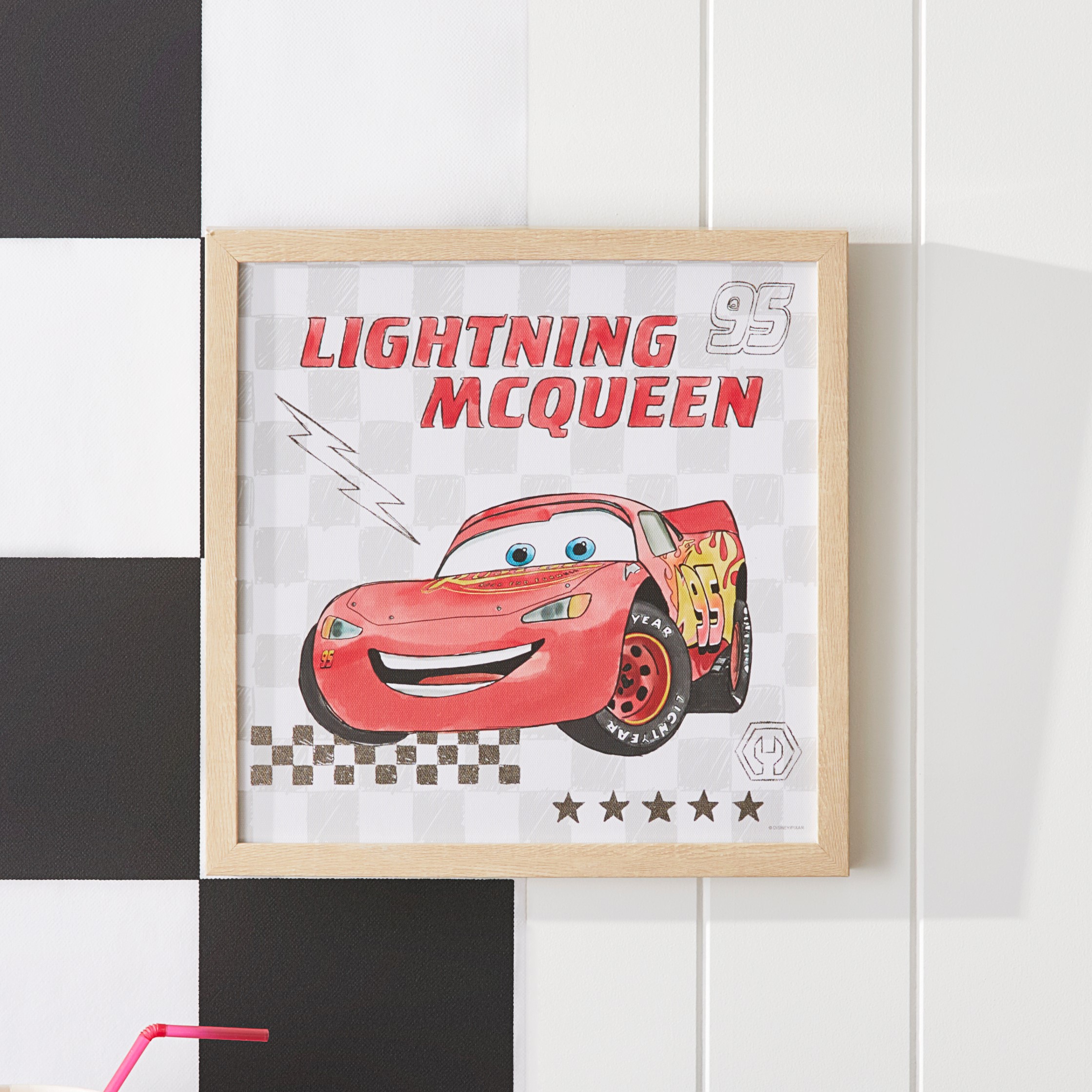 Adairs Kids - Disney Pixar Cars Lightning McQueen Wall Art | Adairs
