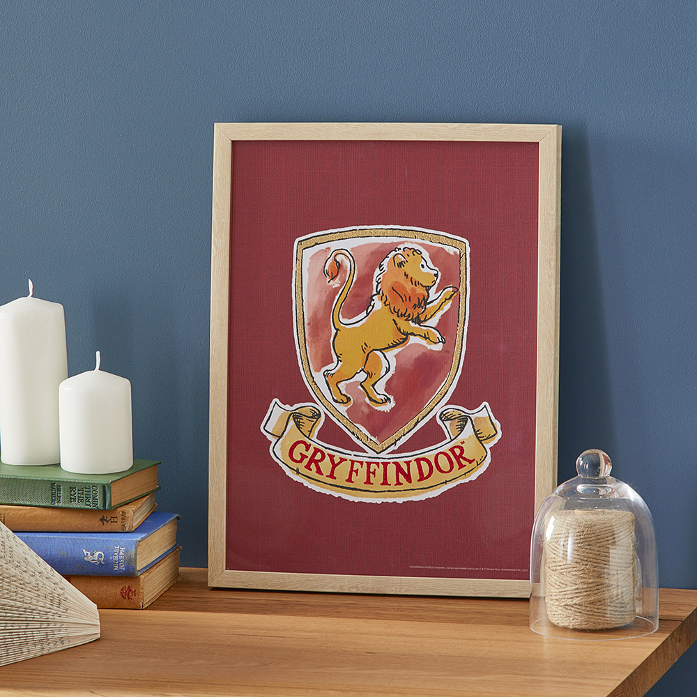 Adairs Kids Warner Bros Harry Potter Gryffindor Wall Art Adairs