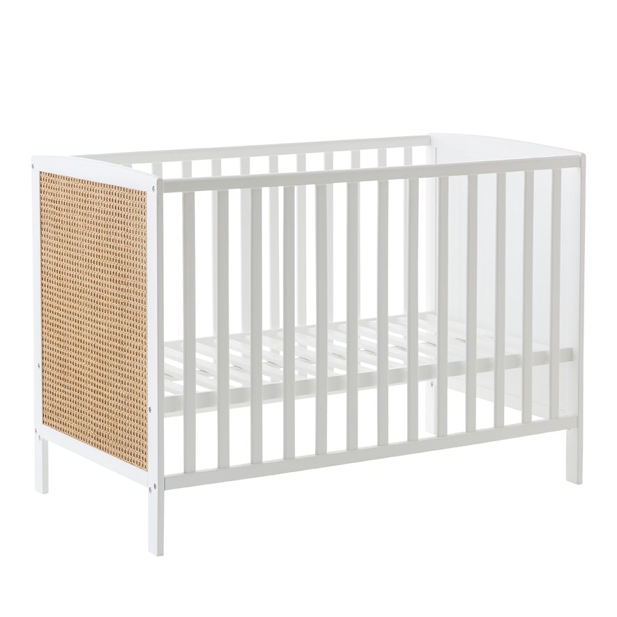Arden Rattan White Cot Adairs