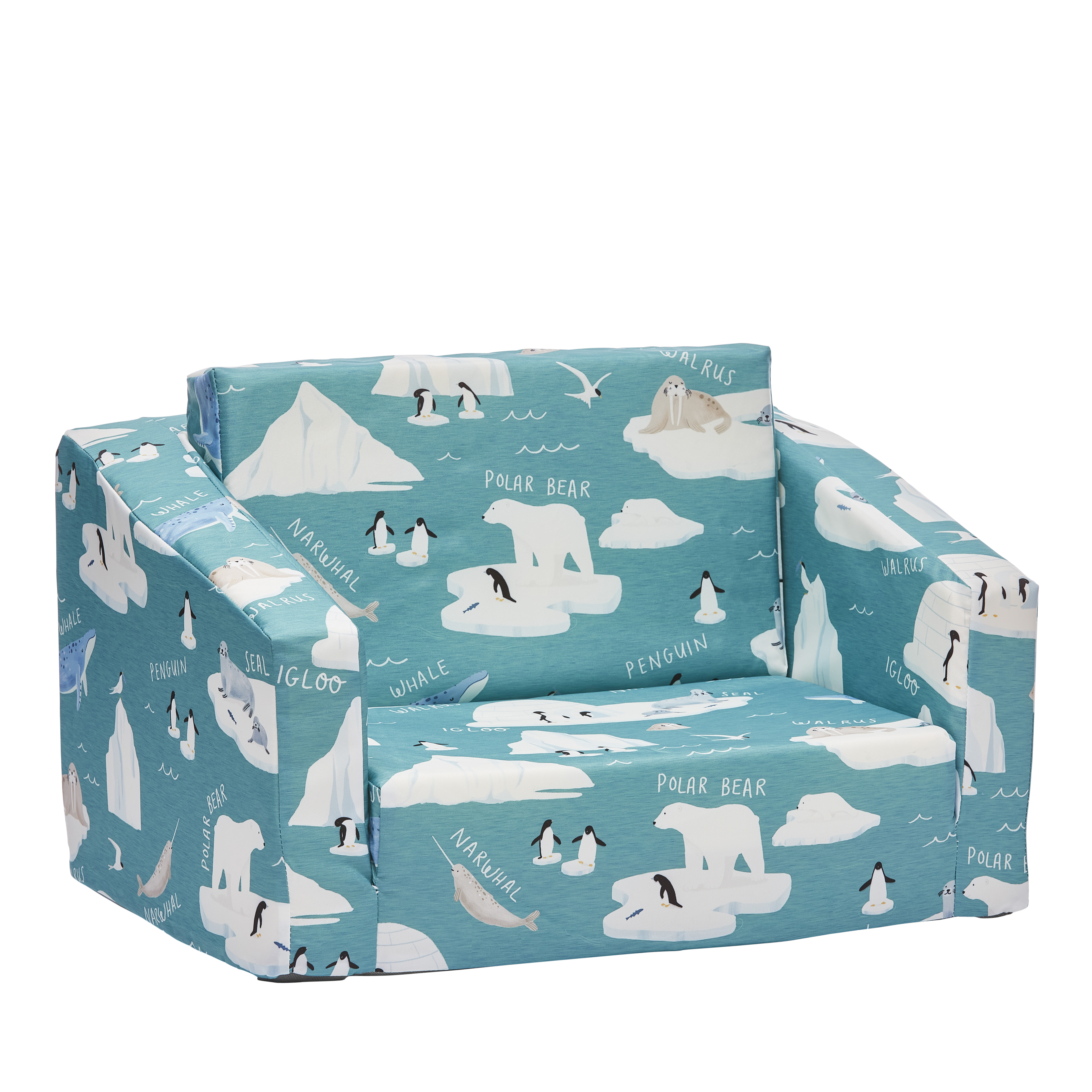 Adairs Kids Arctic Friends Flip Out Sofa Adairs
