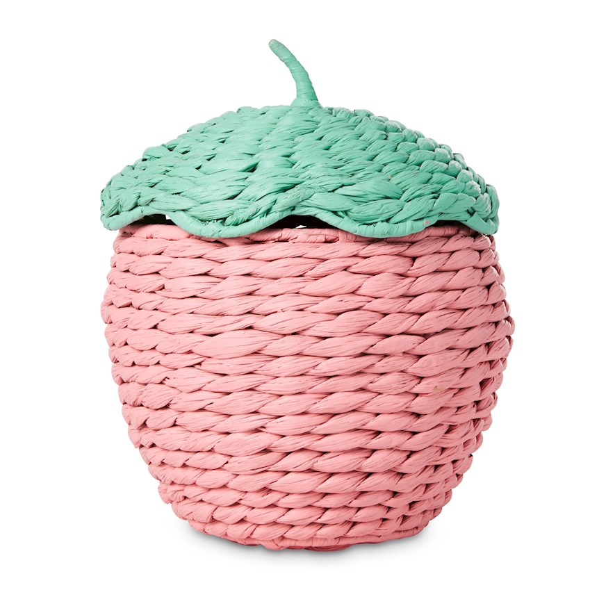 Adairs Kids Mini Strawberry Storage Basket Collection Adairs