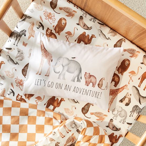 Let's go on an Adventure Cot Pillowcase